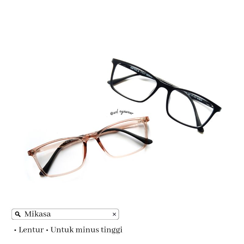Kacamata MIKASA kacamata lentur kacamata minus tinggi