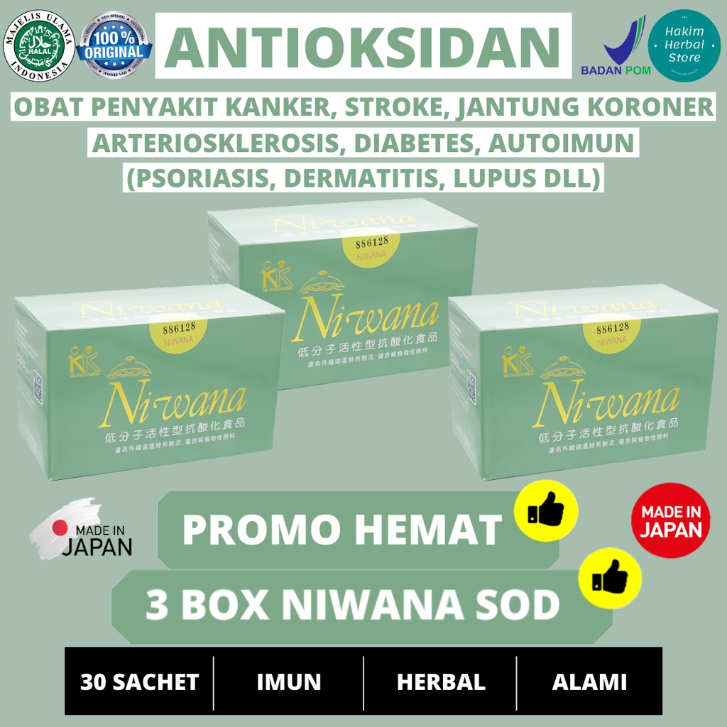 Promo Niwana SOD | Antioksidan Alami Obat Segala Penyakit | Antioxidant