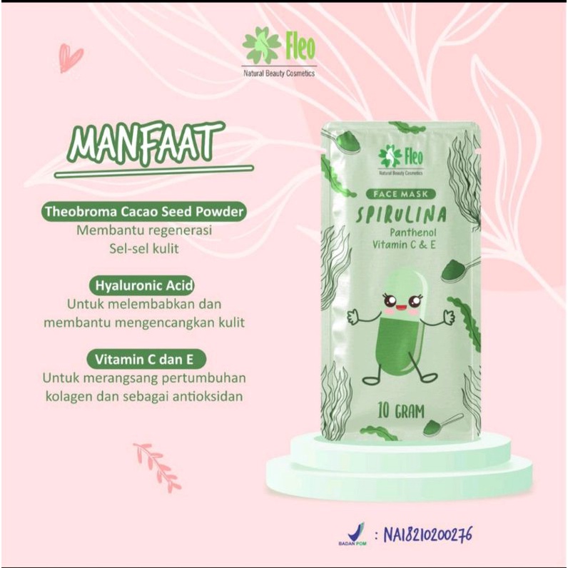 masker wajah fleo bppom bubuk