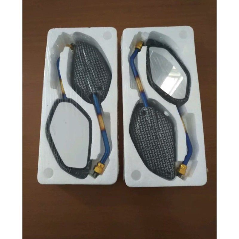 Spion karbon twotone Yamaha jupiter Tangkai pendek