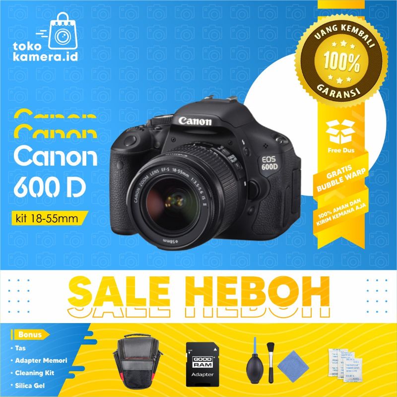 kamera Canon 600d termurah terlaris