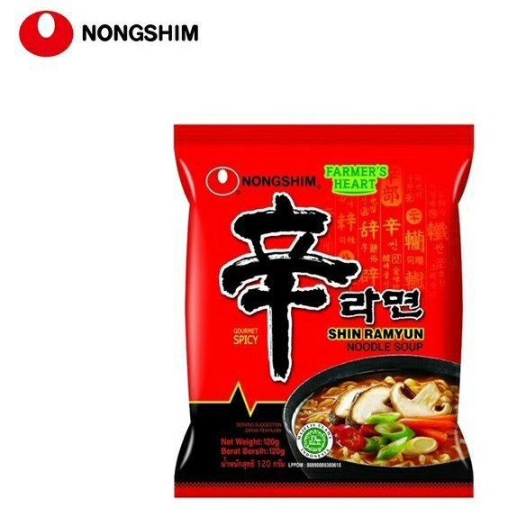 

s574gfd Nongshim Shin Ramyun Halal 120Gr Ramyeon Ramen Mie Instan Korea Ff064151E