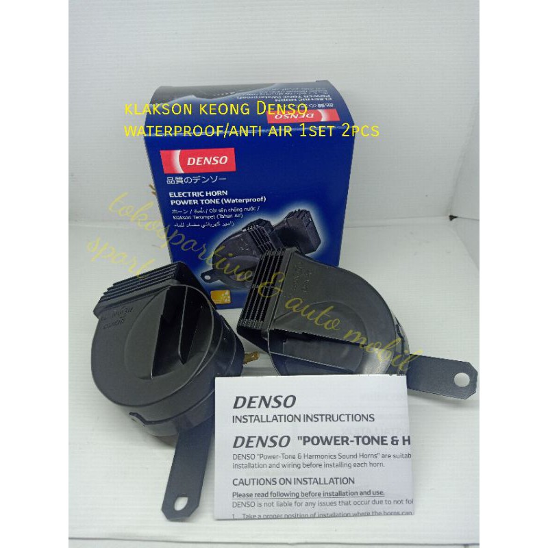 klakson Denso keong waterproof / anti air original Denso klakson mobil motor keong