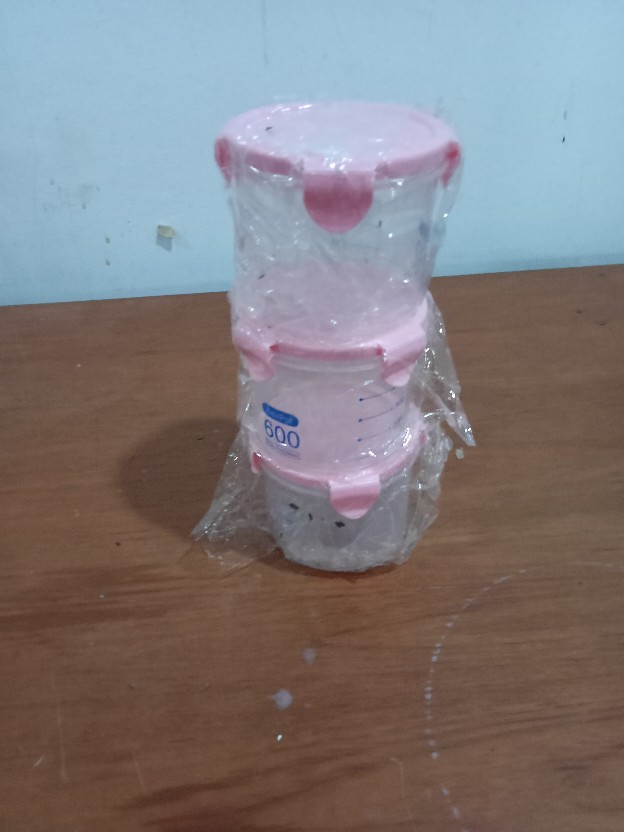 Toples Transparan Plastik Anti Tumpah Murah 1000ml Tempat Penyimpanan Makanan Ringan Alat Dapur