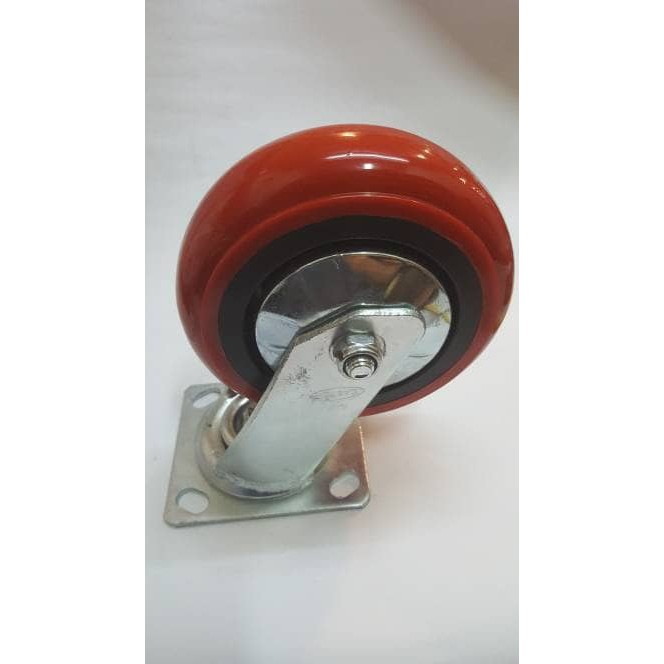 Wheel Roda PU on PP Heavy Duty CASTER TAIWAN 6"(16050 mm) Hidup Premium
