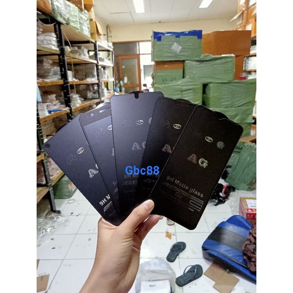 TG AG MATTE TEMPERED GLASS ANTI GORES PELINDUNG LAYAR (Anti Minyak) Xiaomi 4X 5A 5+ 6A 7A 9 9A 9C 9T 8 8A 8A Pro Note 4 Note 4X Note 5 Note Pro Note6 6Pro Note7 Note7Pro Note8 Note8Pro Note9 Note9pro Note10 10C 12C Note10 M3 M4Pro M5 C3 M5S A2 12 X3 X3Pro