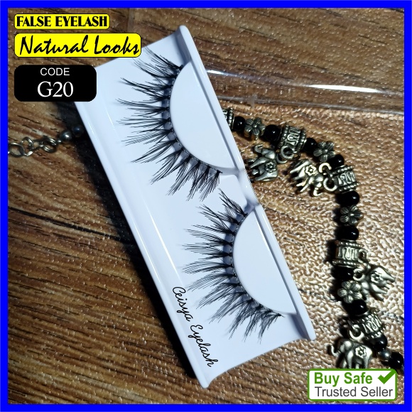 Bulu mata palsu G20 False Eyelash Bulumata Human Hair Lembut Halus Fake Eyelash Premium Murah