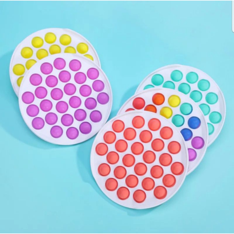 SIMPLE DIMPLE POP IT NEW GLOW IN THE DARK TERBARU / MAINAN ANAK MURAH / POP IT SILIKON PEREDA STRESS-3