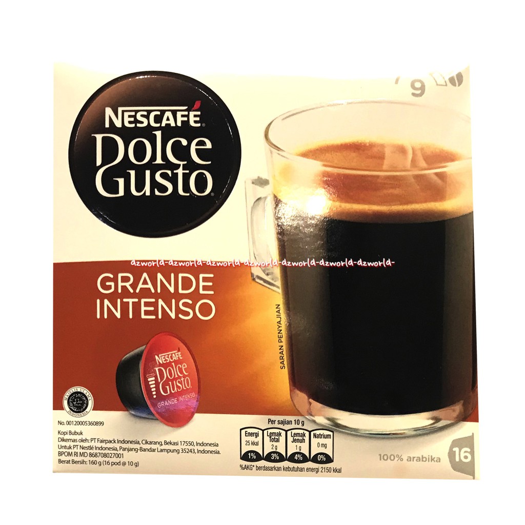 Nescafe Dolce Gustoespresso Intense 16capsuls Kopi Arabica Pilihan Capsul Coffee Neskafe Kapsul Kopi