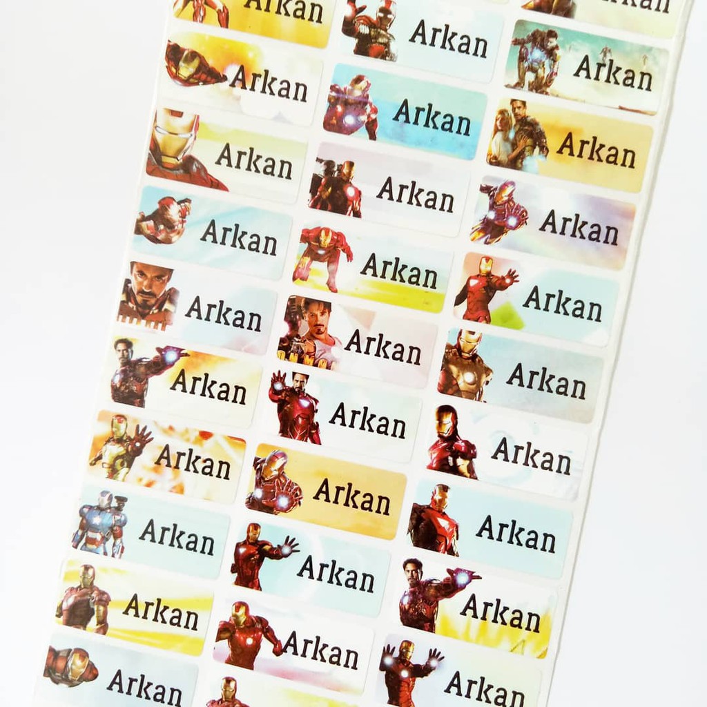 

LABEL NAMA ANAK - WATERPROOF