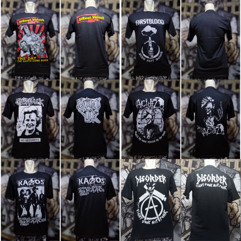 kaos punk,kaos band punk desa luka negara,kaos band bombardir,kaos pendek,kaos distro,