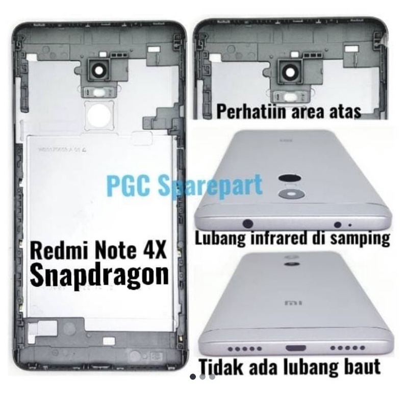 Baterai Batre Xiaomi Redmi Note 4 / Note 4x Snapdragon BN43 5800 MAH (Silahkan Cek Gambar Berikut nya)