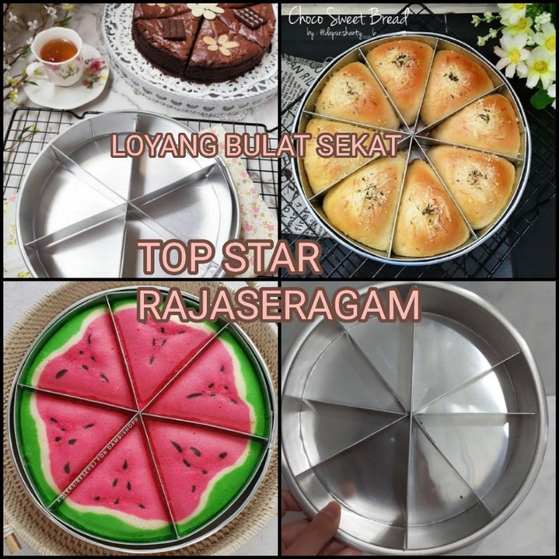 Loyang Kue Loyang Bolong Bulat Sekat Cetakan Roti ( PREMIUM QUALITY )