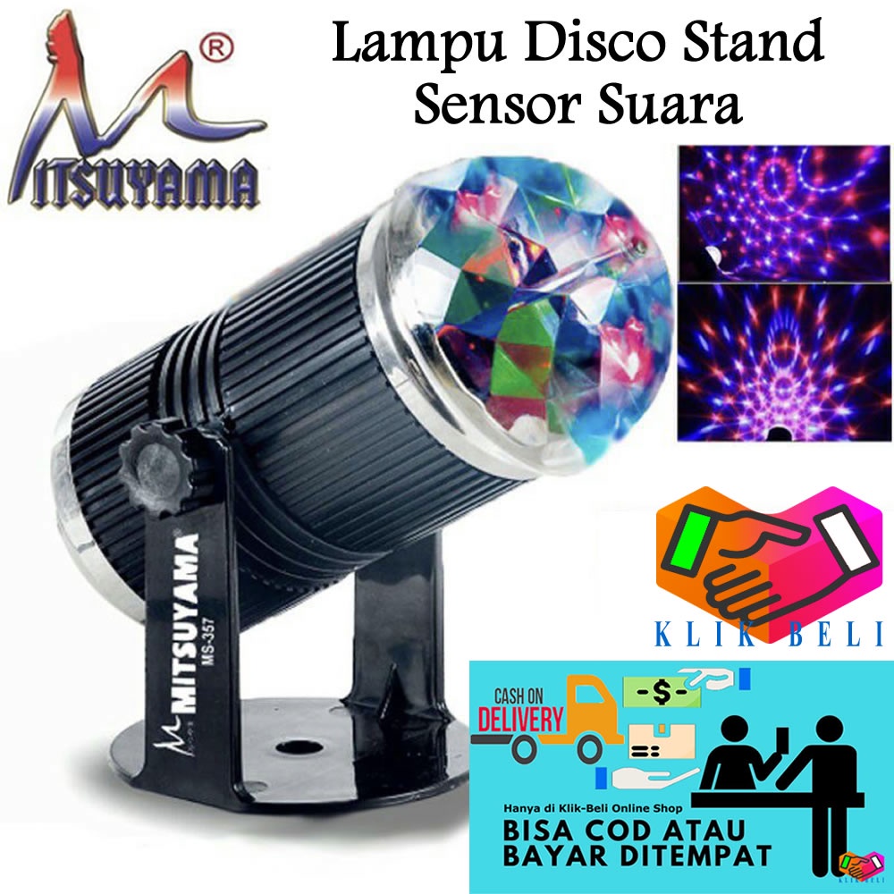 Lampu Disco Stand LED Mini Stage Light Mitsuyama MS-357 Sensor Suara