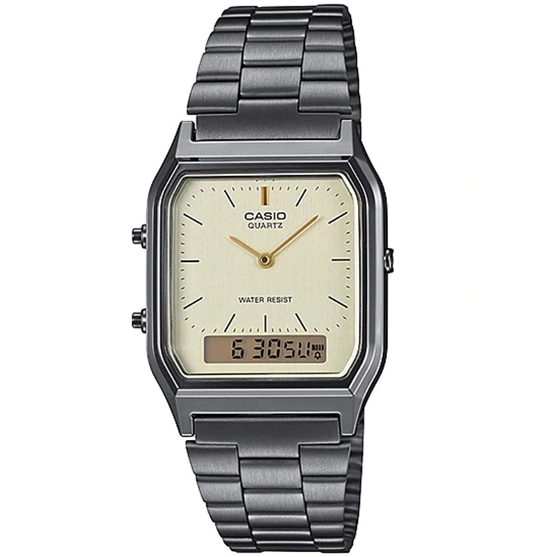 CASIO ORIGINAL VINTAGE AQ-230GG-9A AQ 230GG 9A 230 GG AQ230 JAM TANGAN WANITA LA ST