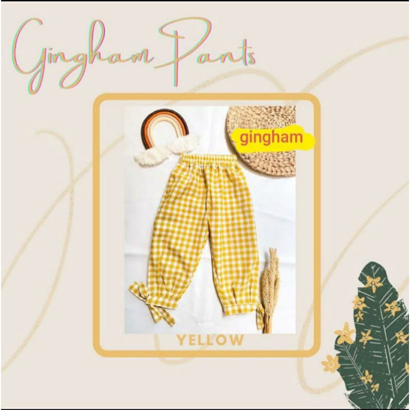 gingham pants 1-6 tahun