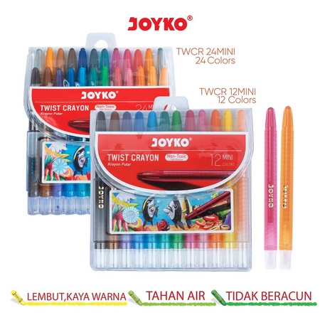 

CRAYON PUTAR MINI TWIST JOYKO 12 WARNA