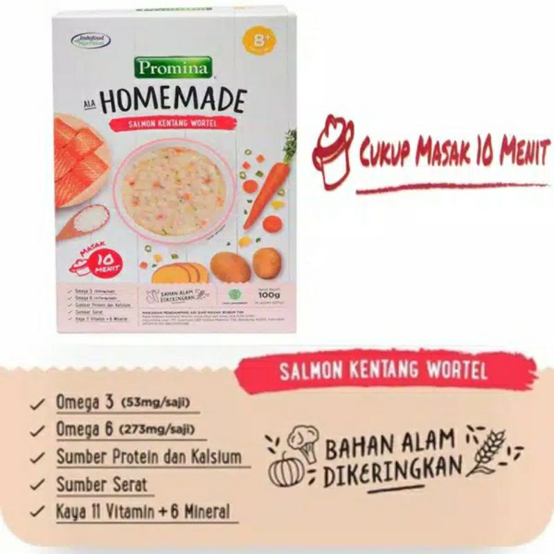 PROMINA 8+ BUBUR HOMEMADE - BUBUR MPASI 100 G