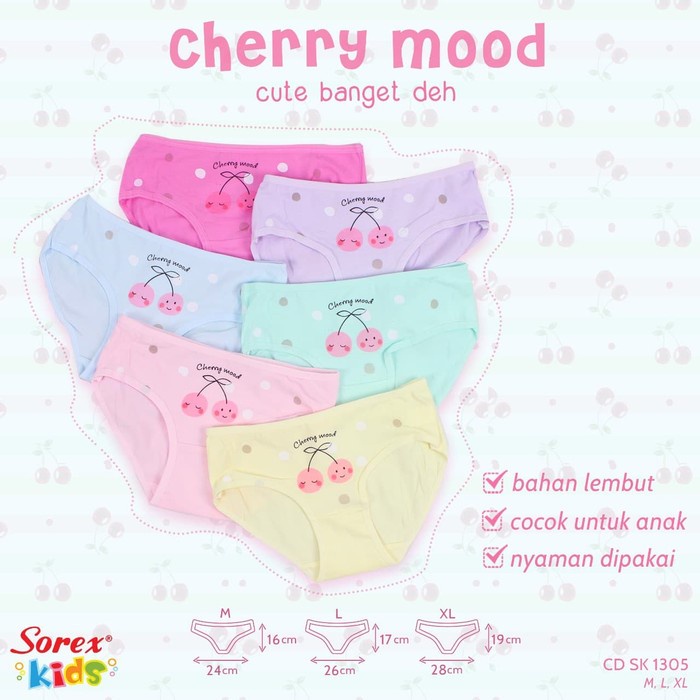 Celana Dalam Anak Perempuan Sorex Kids - Celana Dalam Anak Super Soft - CD Anak