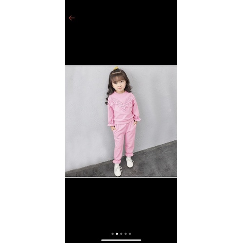 SWEATER ANAK DAN CELANA JOGER ANAK MODEL RENDA 1-5 TAHUN