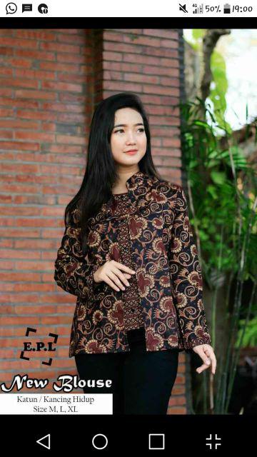 Blouse Batik Pekalongan /atasan Batik/baju Batik