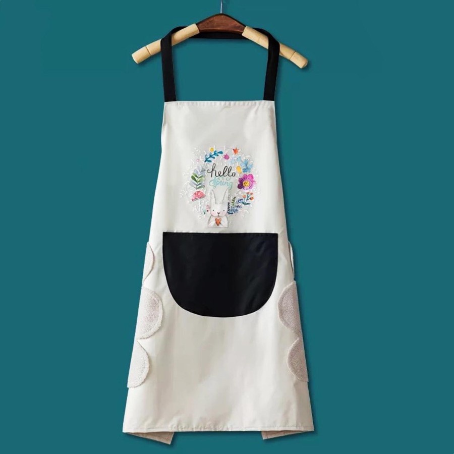 【GOGOMART】Apron Celemek Masak Anti Air &amp; Minyak - Motif Kelinci