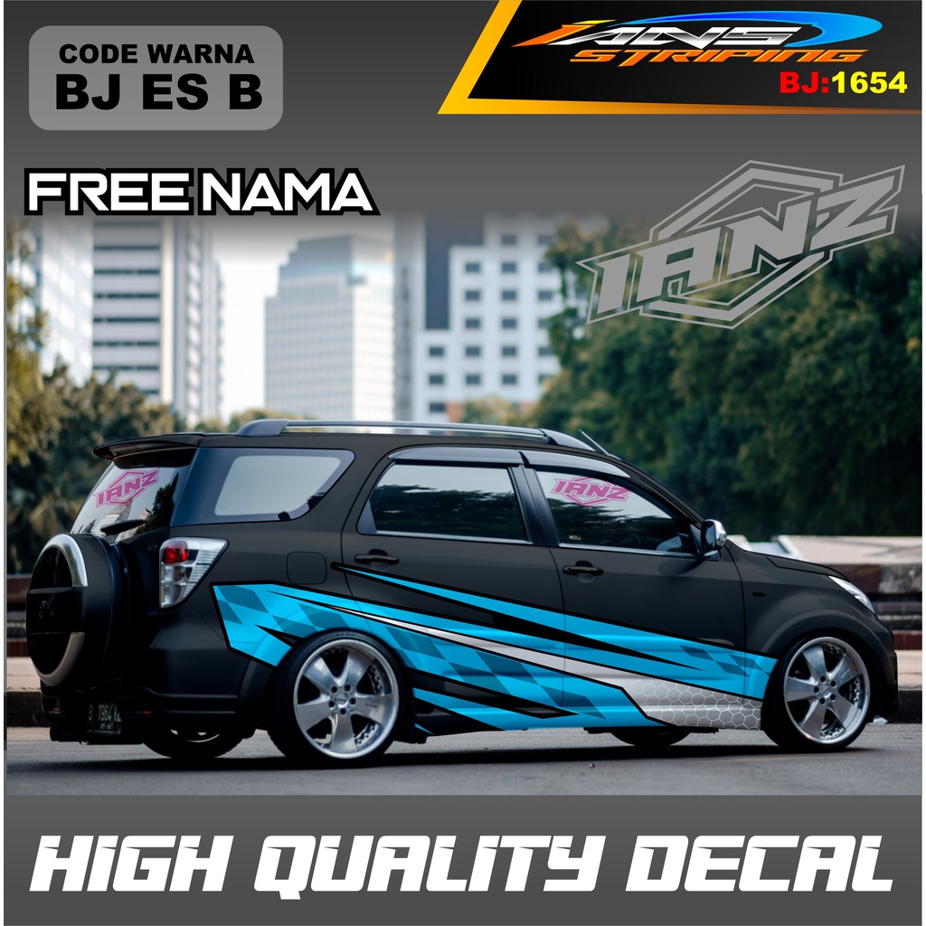 DECAL STIKER MOBIL TERIOS TERMURAH / VARIASI STICKER DECAL MOBIL AVANZA XENIA INNOVA / STIKER MOBIL