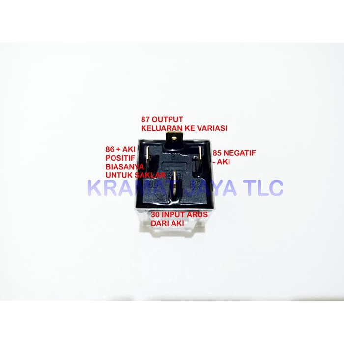 Jual RELAY KAKI 4 DS&V8 80A 12 VOLT BENING INDIKATOR LED Murah