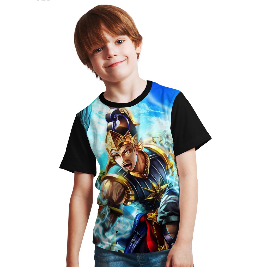 KAOS BAJU ANAK 3d HERO MOBILE LEGEND  GATOT KACA ML TERMURAH