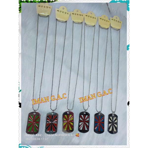 kalung metal panjang.aksesories kalung laki-laki