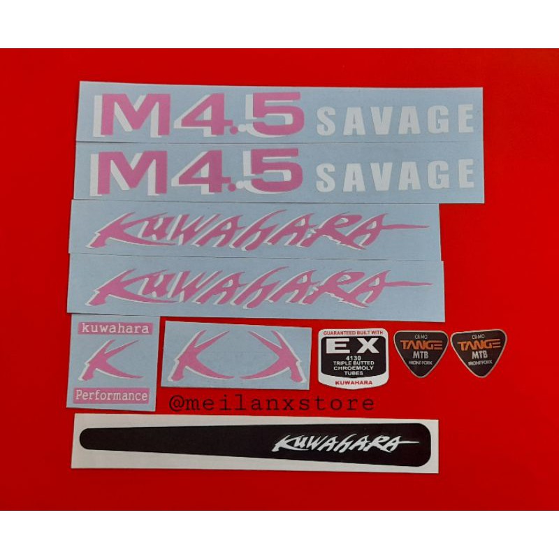 Stiker Seped kuwahara M4.5 savage