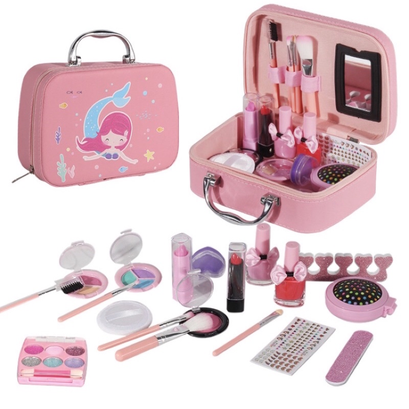 Girl Pretend Play Make up Toys Set mainan make up anak dengan fungsi asli - kado anak cewek