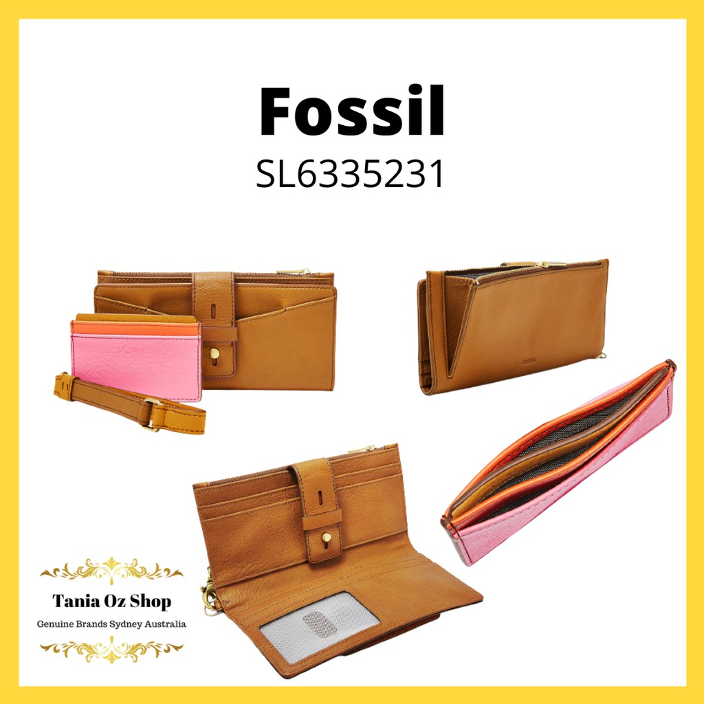 Dompet Wanita Fossil Willa Slim Tab Tan SL6335231