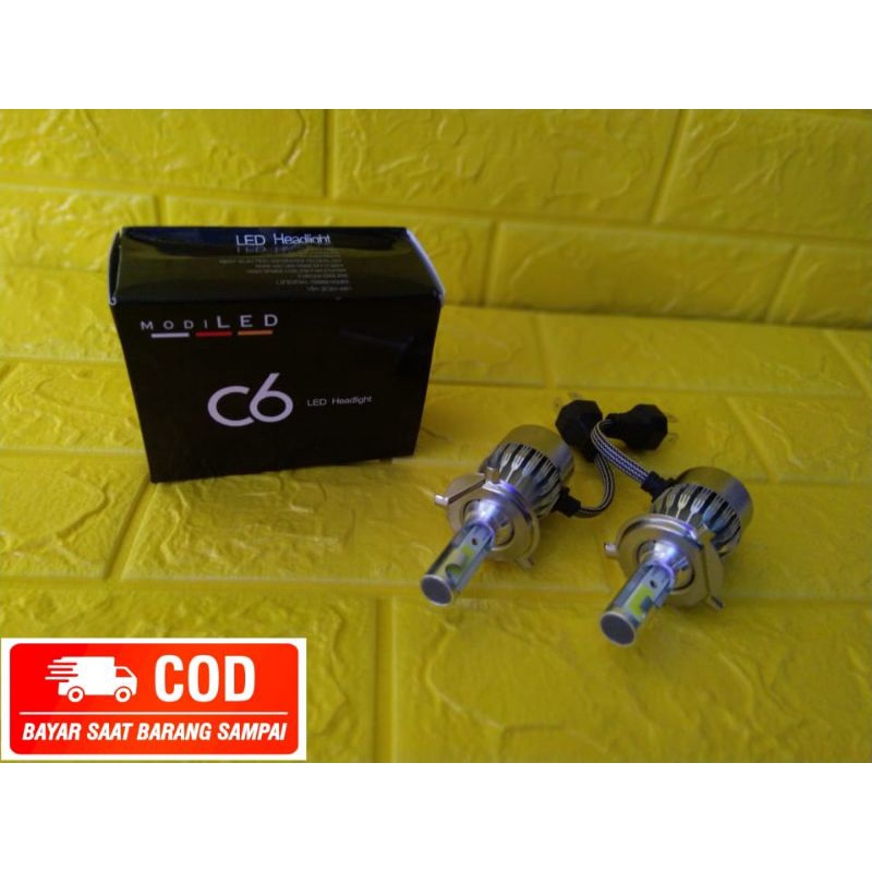 (2PCS} Headlight Lampu LED Mobil C6 H4 / Headlight /  Lampu Mobil / LED