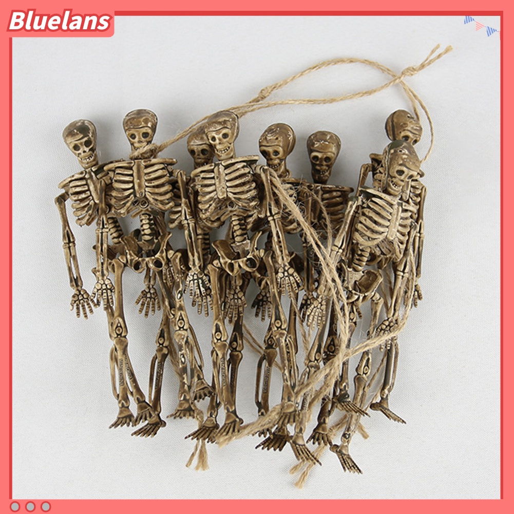 8pcs Ornamen Kerangka Simulasi Untuk Properti Pesta Halloween