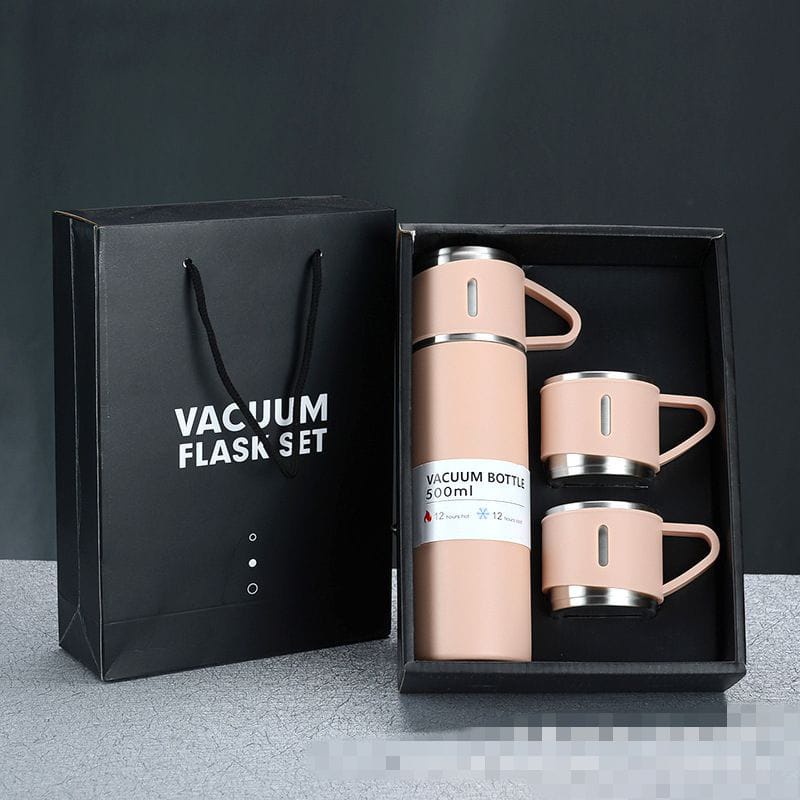 BEST SELLER!!! Termos Suan Set Vacuum Flask Thermos Set Bonus Gelas 3 In 1