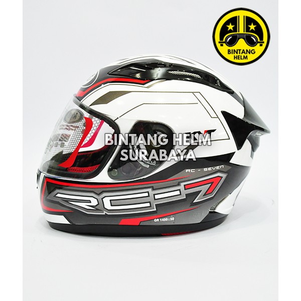 KYT RC7 RC 7 Seven White Black Red