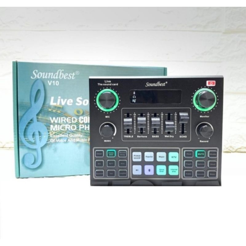 Soundcard Soundbest V10 Original Bluetooth - Live Streaming Interface
