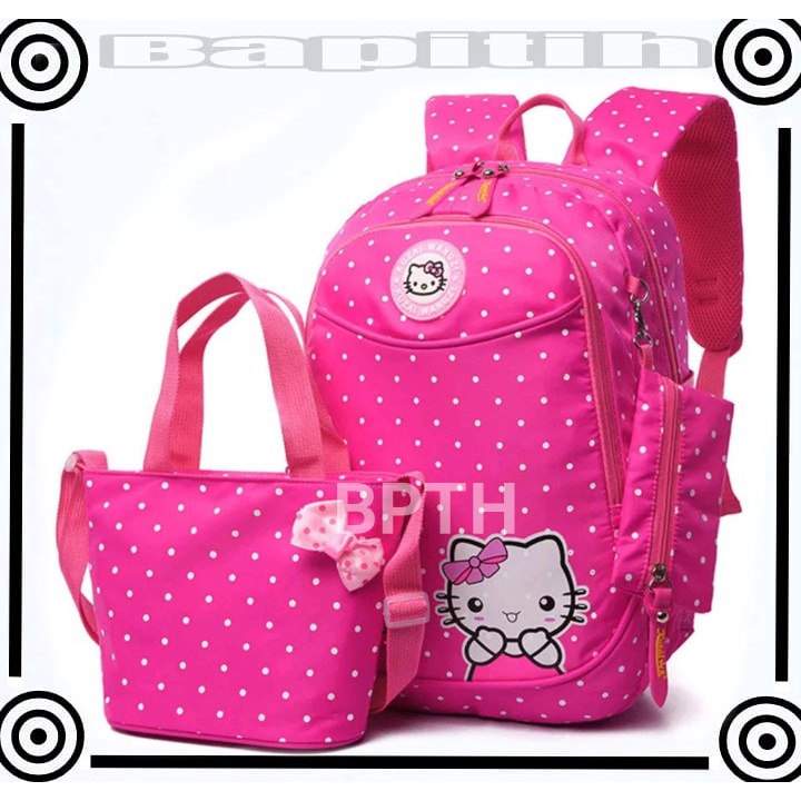 BPT TAS RANSEL ANAK KARAKTER HELLO KITY / TAS RANSEL ANAK CEWEK / TAS CEWEK  LUCU