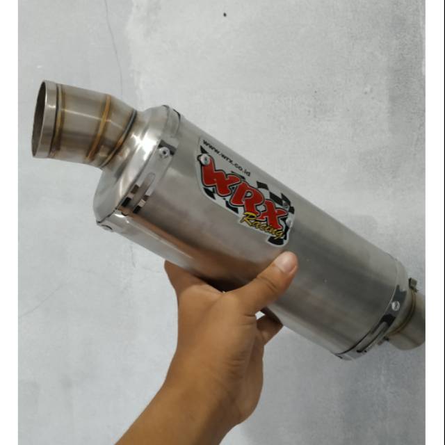 Knalpot Racing WRX Oval Silincer Only BEAT AEROX LEXI PCX XMAX ADV VARIO NMAX SCOPY MIO DLL