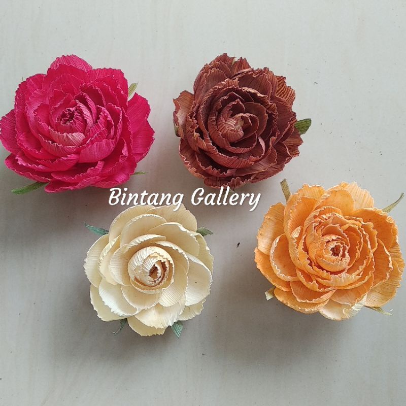 BUNGA PEONY KLOBOT 8 CM / BUNGA PEONY RUSTIC