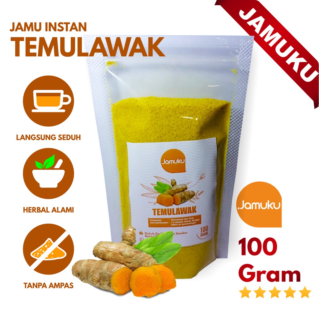 

Minuman Bubuk Temulawak/ Temulawak 100g/ Temulawak bubuk/ bubuk Temulawak instan