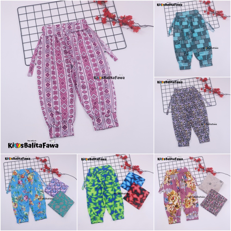 Aladin Carlissa Anak 9-12 Tahun / Pants Harian Motif Lucu Murah Adem Celana Anak Perempuan Murah