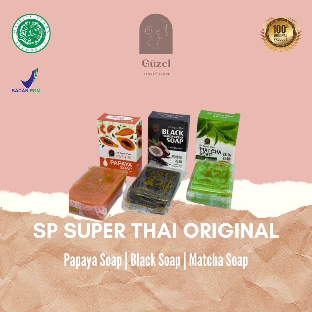 SABUN SP SUPER THAI / sabun sp black pepaya mactha Thailand ORIGINAL BPOM [ 3 VARIAN ]