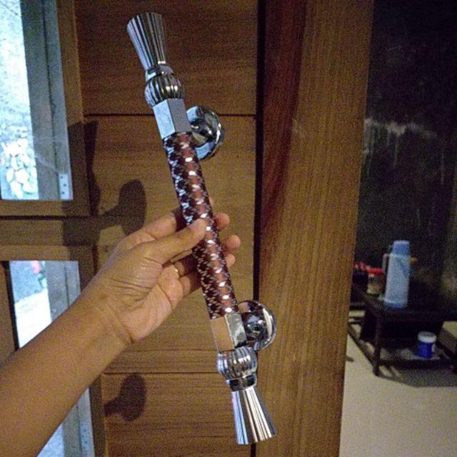 Paket Handle Tarikan Pintu Rumah Suling Bronze Viorte & Body Kunci