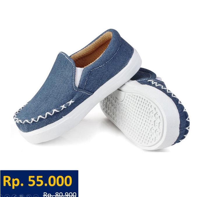 Sepatu Slip On Anak Laki-Laki Umur 1 2 3 tahun - Bayi Cewek Cowok Lucu
