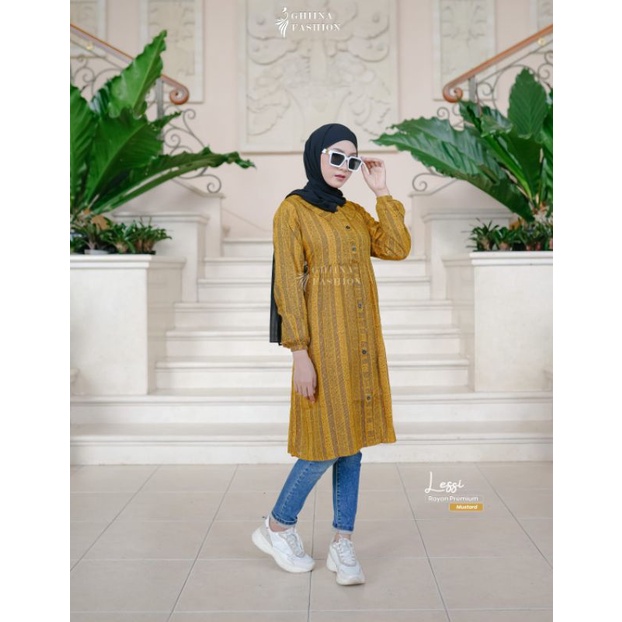 LESSI TUNIK by GHINA FASHION ✓ ATASAN WANITA TERBARU || Annisa collection