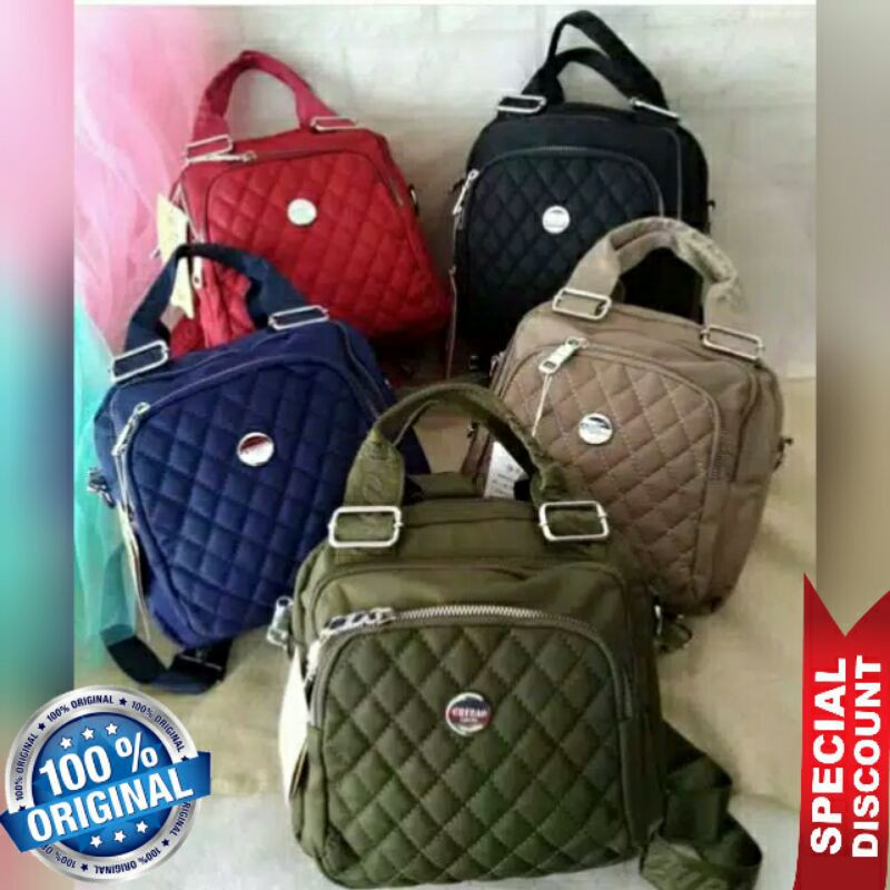 Original Tas chibao 3in1 BORDIR jinjing selempang ransel Anti Air Terbaru SUPER