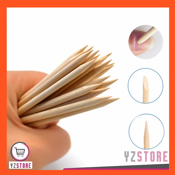 Wooden Stick Kayu Nail Art Pusher Dotting Tools YZ155