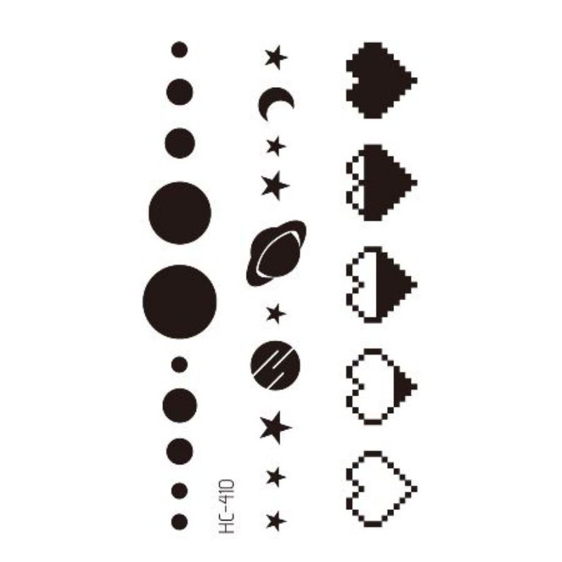 Tatto temporer terbaru ukuran 6x10cm MODEL HC-410